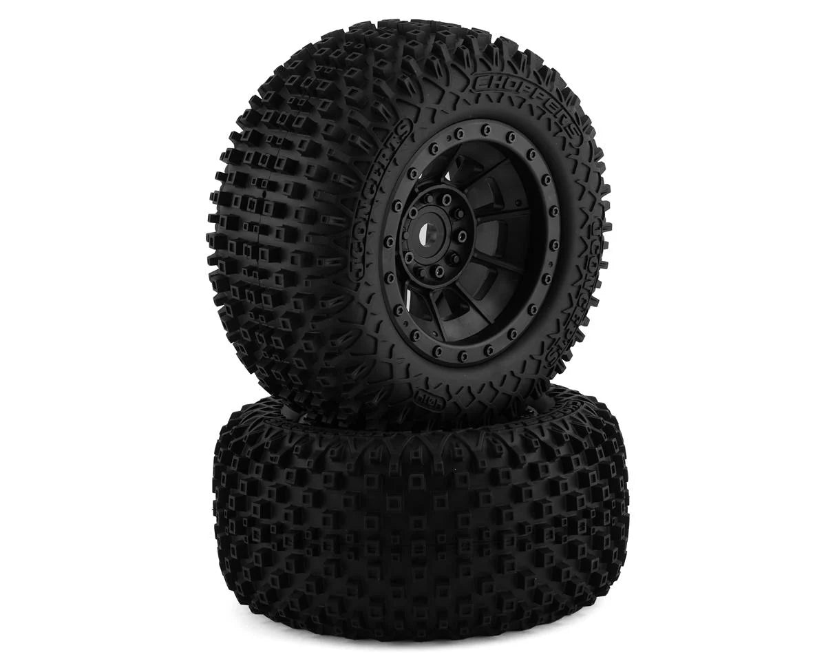 Choppers Pre-Mounted w/Hazard Wheel (Black) (x2) (Platinum)