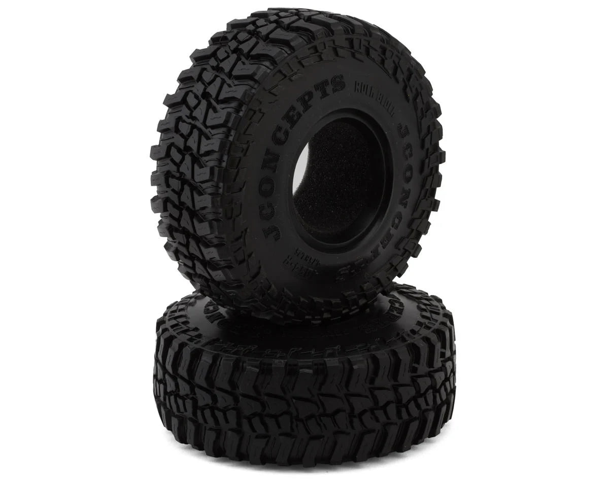 Rock Block 1.9" 1/10 Rock Crawler Tires (2) (4.75" - Class 2) (Green)