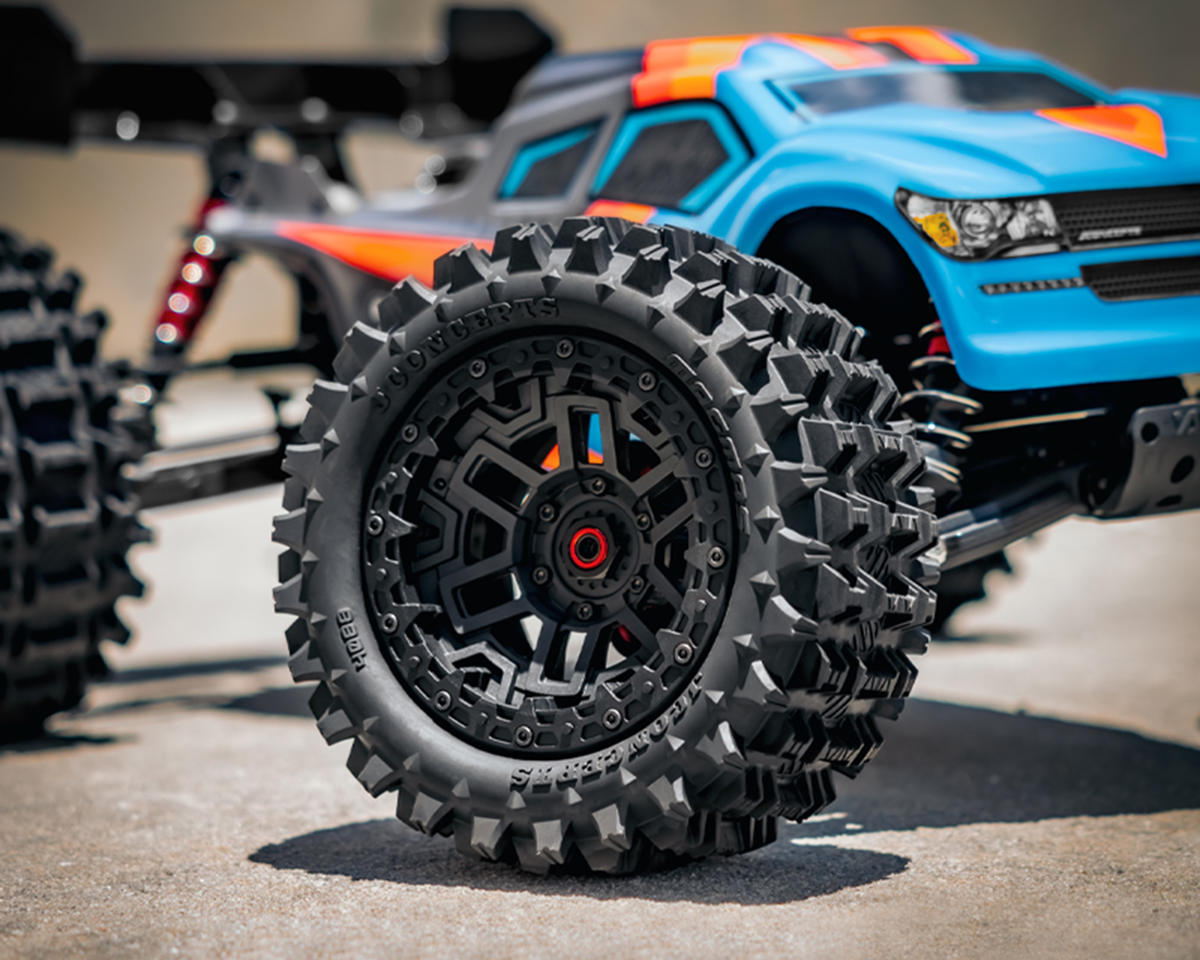 Magma Pre-Mounted Monster Truck Tires (Black) (2) w/17mm Hex