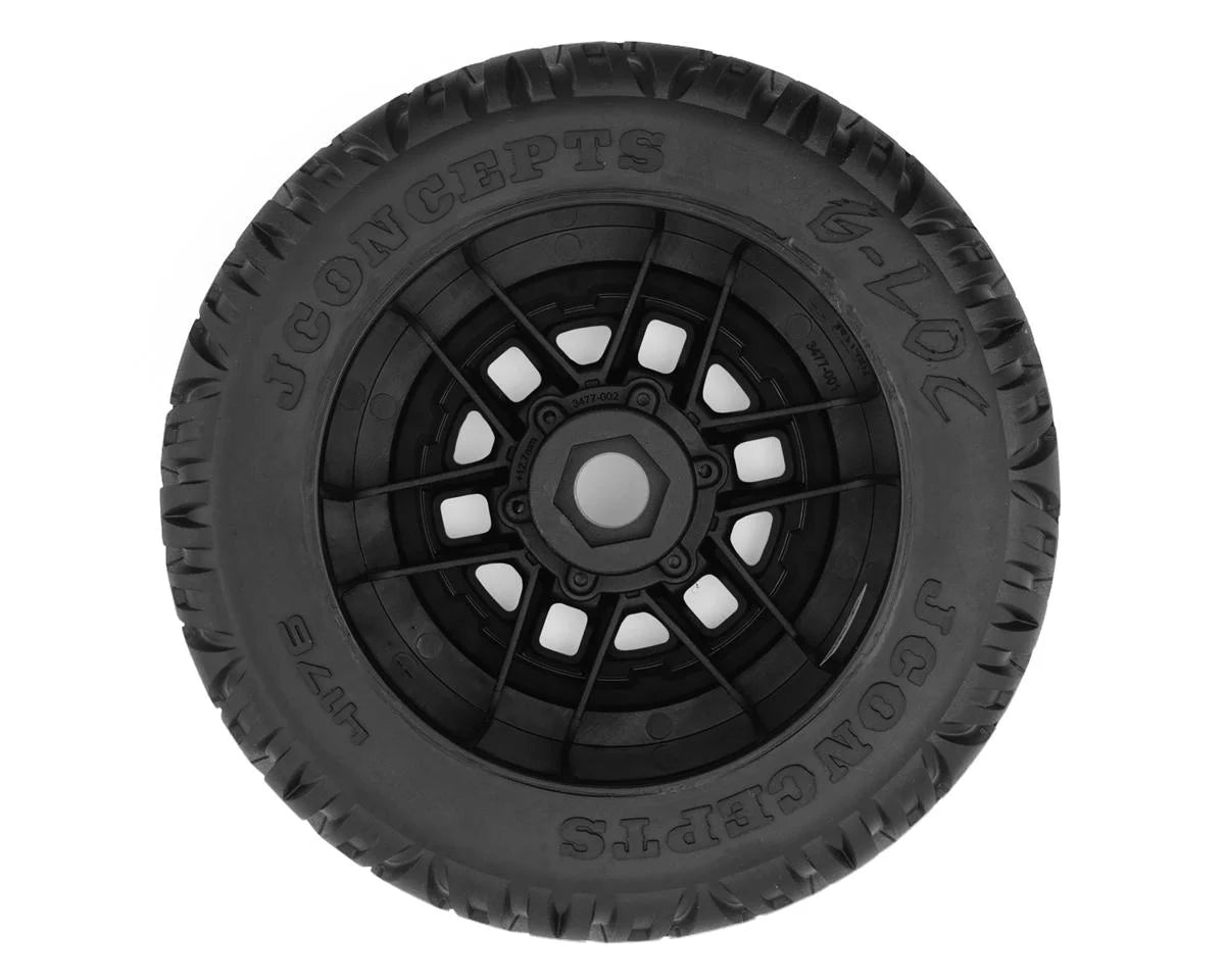 G-Locs 2.9" Monster Truck Pre-Mounted Tires (Platinum) (Black) (2) (Kraton 4S/Maxx) w/17mm Hex
