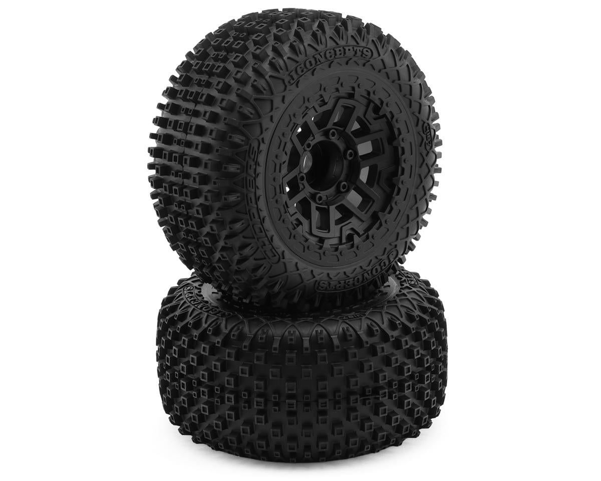 Choppers 2.9" Monster Truck Pre-Mounted Tires (Platinum) (Black) (2) (Kraton® 4S/Maxx®) w/17mm Hex