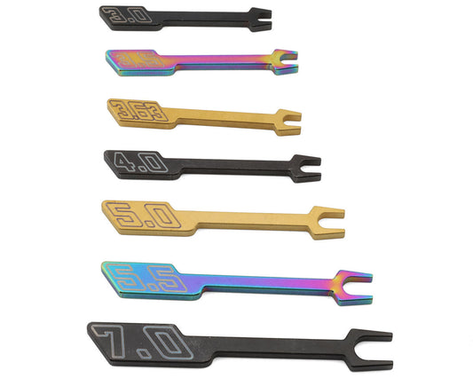 Steel Open Turnbuckle Wrench Set (7) (3/3.5/3.63/4/5/5.5/7mm)