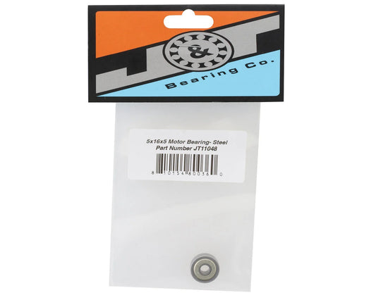 Metal Shielded Motor Ball Bearing (Steel) - 5x16x5mm