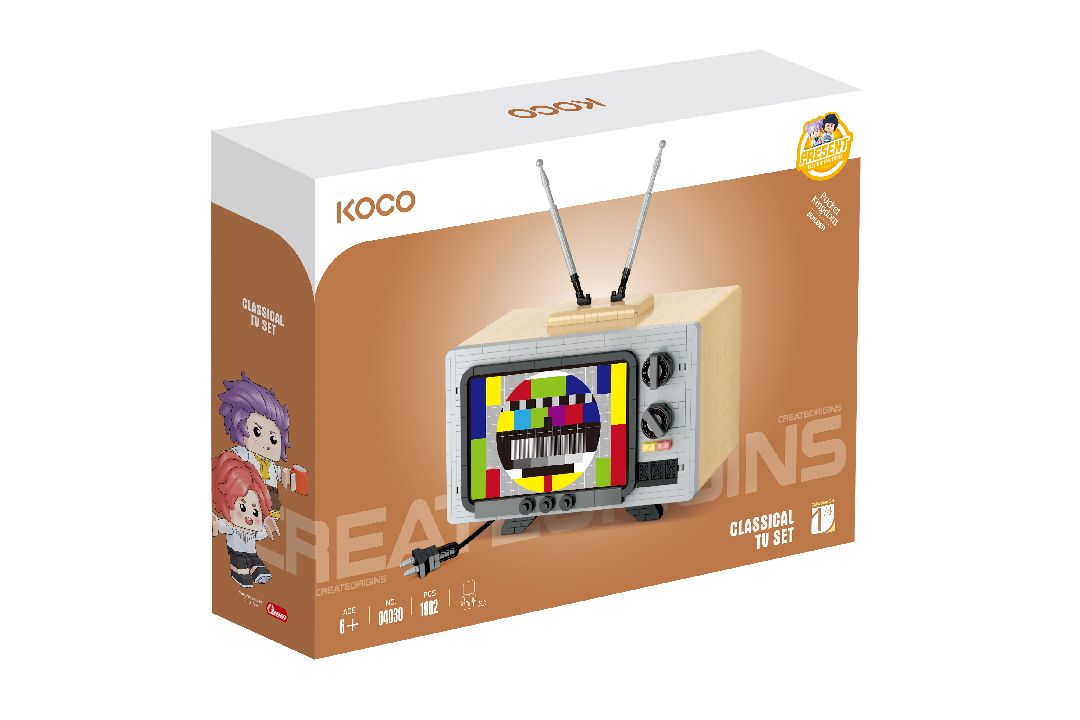 Old-fashioned TV Building Kit