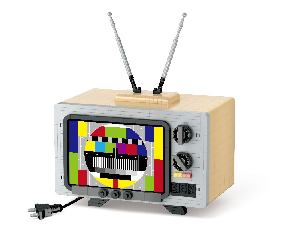 Old-fashioned TV Building Kit
