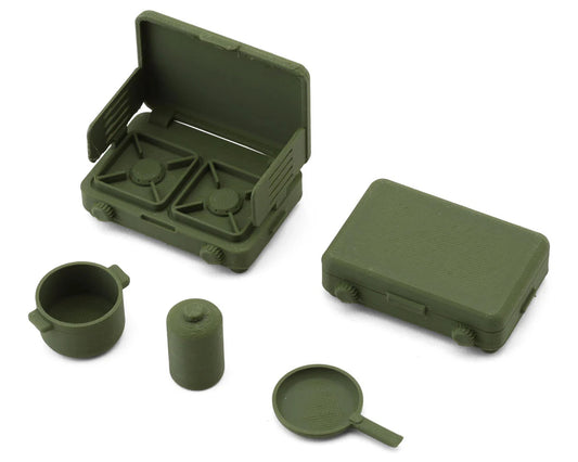 1/10 Camping Stove Scale Accessory Set (Green)