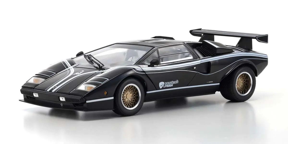 1/18 Scale Lamborghini Countach LP500R Black Diecast Car