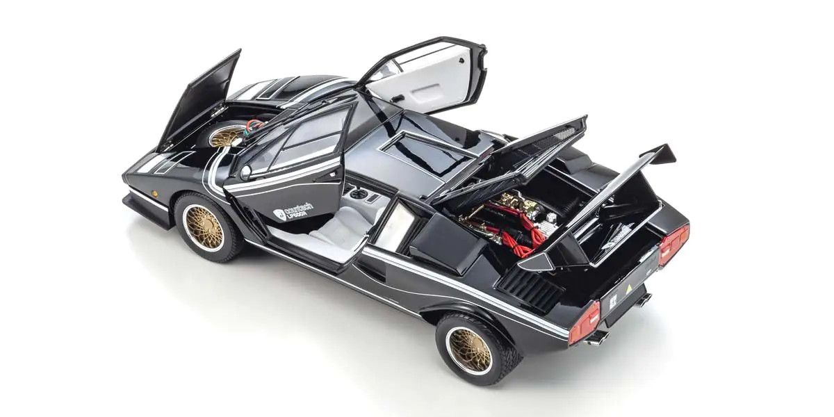 1/18 Scale Lamborghini Countach LP500R Black Diecast Car