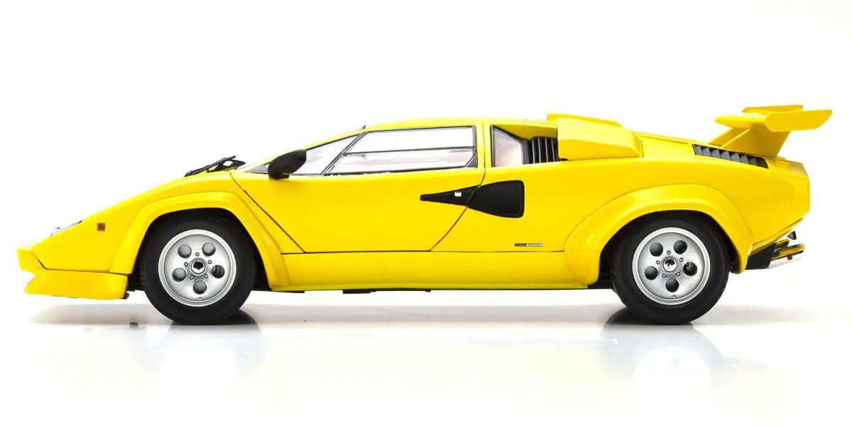 1/18 Scale Lamborghini Countach LP5000 Quattrovalvole Yellow  Diecast Car