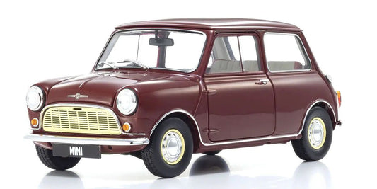 1/18 Scale Morris Mini Minor Cherry Red Model Diecast Car