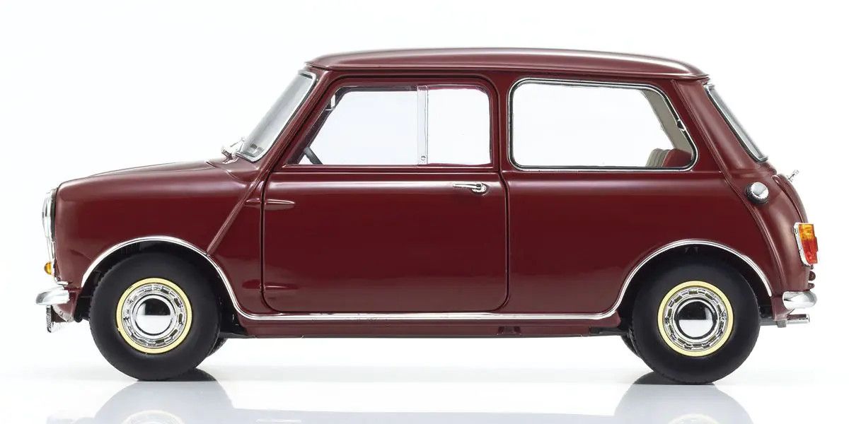 1/18 Scale Morris Mini Minor Cherry Red Model Diecast Car