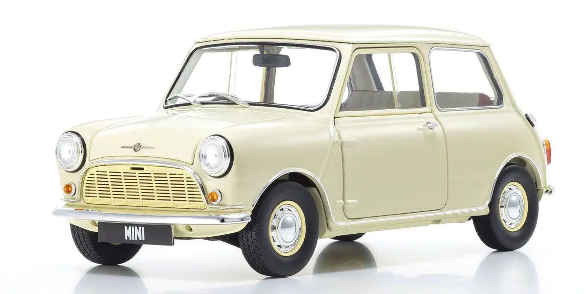 1/18 Scale Morris Mini Minor Old English White Model Diecast Car