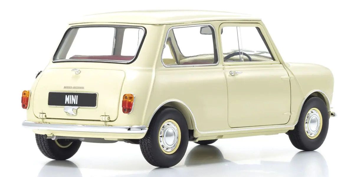 1/18 Scale Morris Mini Minor Old English White Model Diecast Car