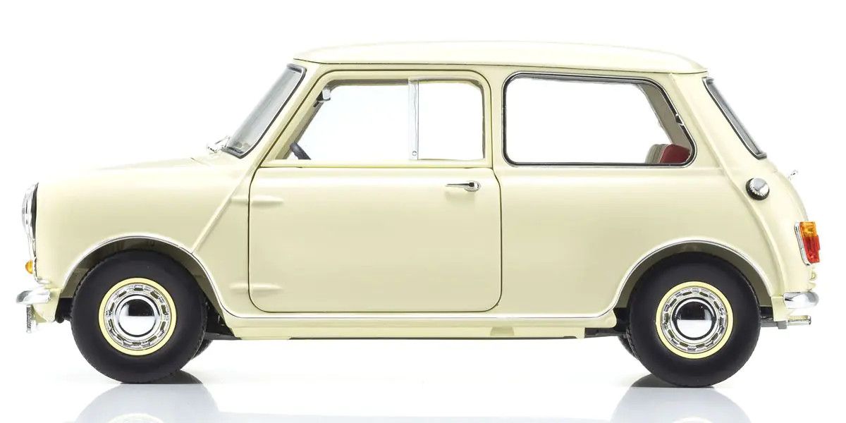 1/18 Scale Morris Mini Minor Old English White Model Diecast Car