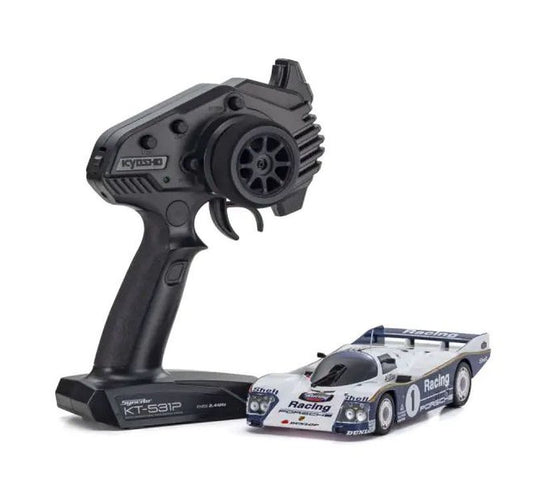 Mini-Z RWD w/Porsche 962C Coupe (White/Blue)