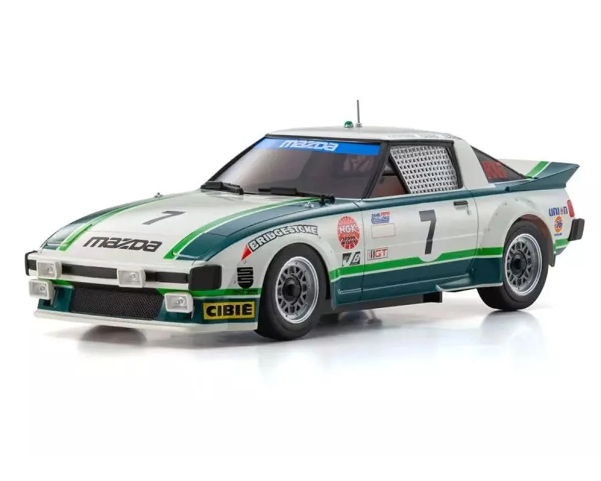 MR-04 RWD Mini-Z Readyset w/1979 Mazda Savanna RX-7 Body (Green/White) w/KT-531P 2.4GHz Radio