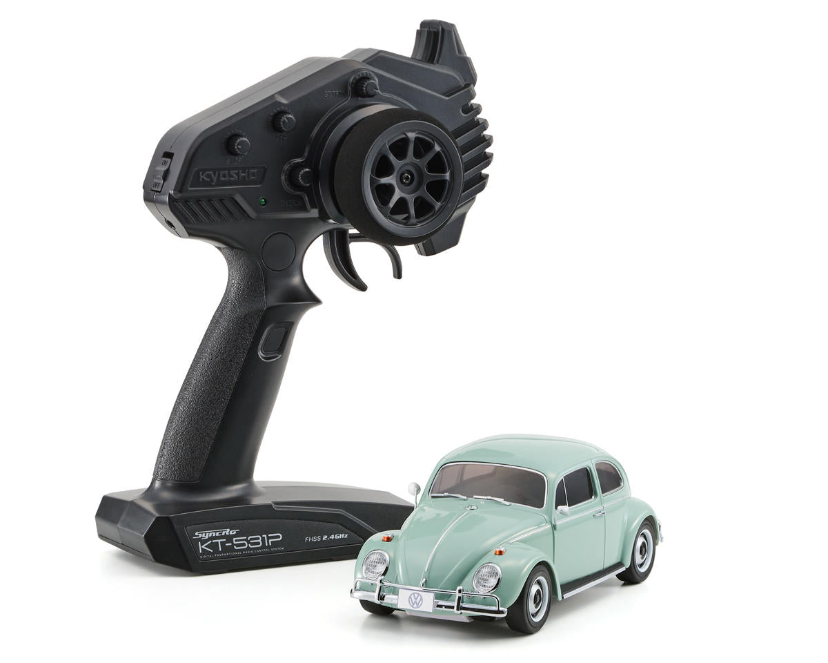 MR-04 RWD Mini-Z Readyset w/Volkswagen 1300 Beetle 1966 Body (Bahama Blue) w/KT-531P 2.4GHz Radio