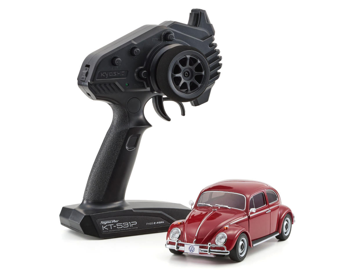 MR-04 RWD Mini-Z Readyset w/Volkswagen 1300 Beetle 1966 Body (Ruby Red) w/KT-531P 2.4GHz Radio