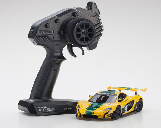 MR-04 RWD Mini-Z Readyset w/McLaren P1 GTR Body (Yellow/Green) w/KT-531P 2.4GHz Radio