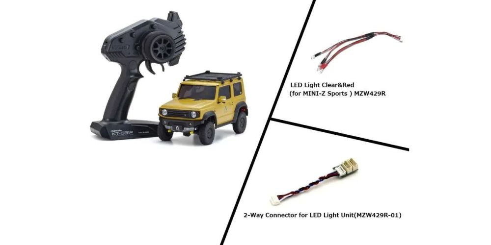 Mini-Z 4x4 Suzuki Jimmy Sierra APIO Jimny TS4 Light Brown w/ LED Light Set