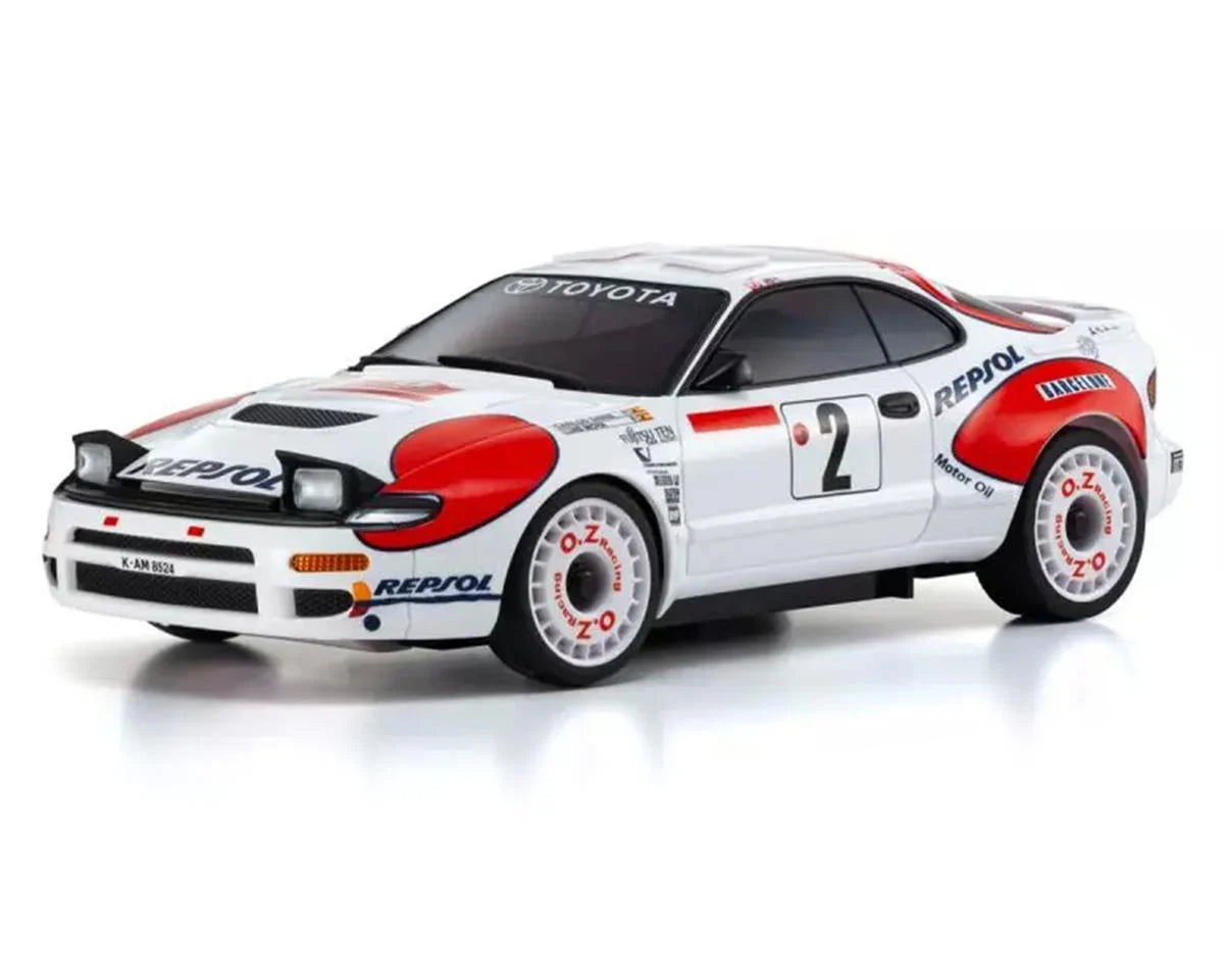 MA-020 AWD Mini-Z ReadySet w/1992 WRC Toyota Celica GT-Four Turbo Body (White/Red) w/KT-531P 2.4GHz Radio
