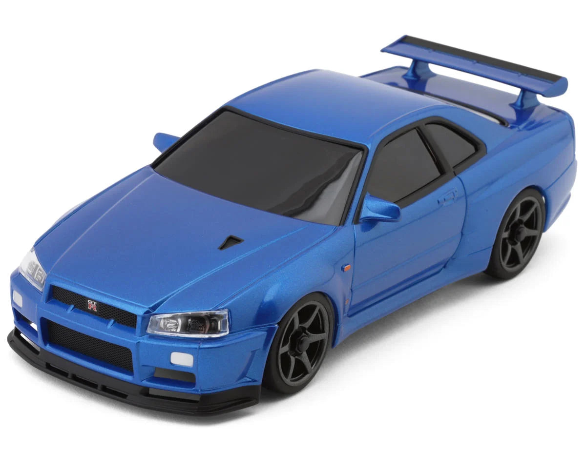 MA-020 AWD Mini-Z ReadySet w/Nissan Skyline GT-R R34 V. Spec II Nur Body (Metallic Blue) w/KT-531P 2.4GHz Radio