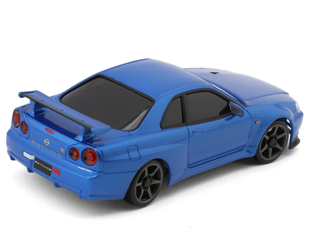MA-020 AWD Mini-Z ReadySet w/Nissan Skyline GT-R R34 V. Spec II Nur Body (Metallic Blue) w/KT-531P 2.4GHz Radio