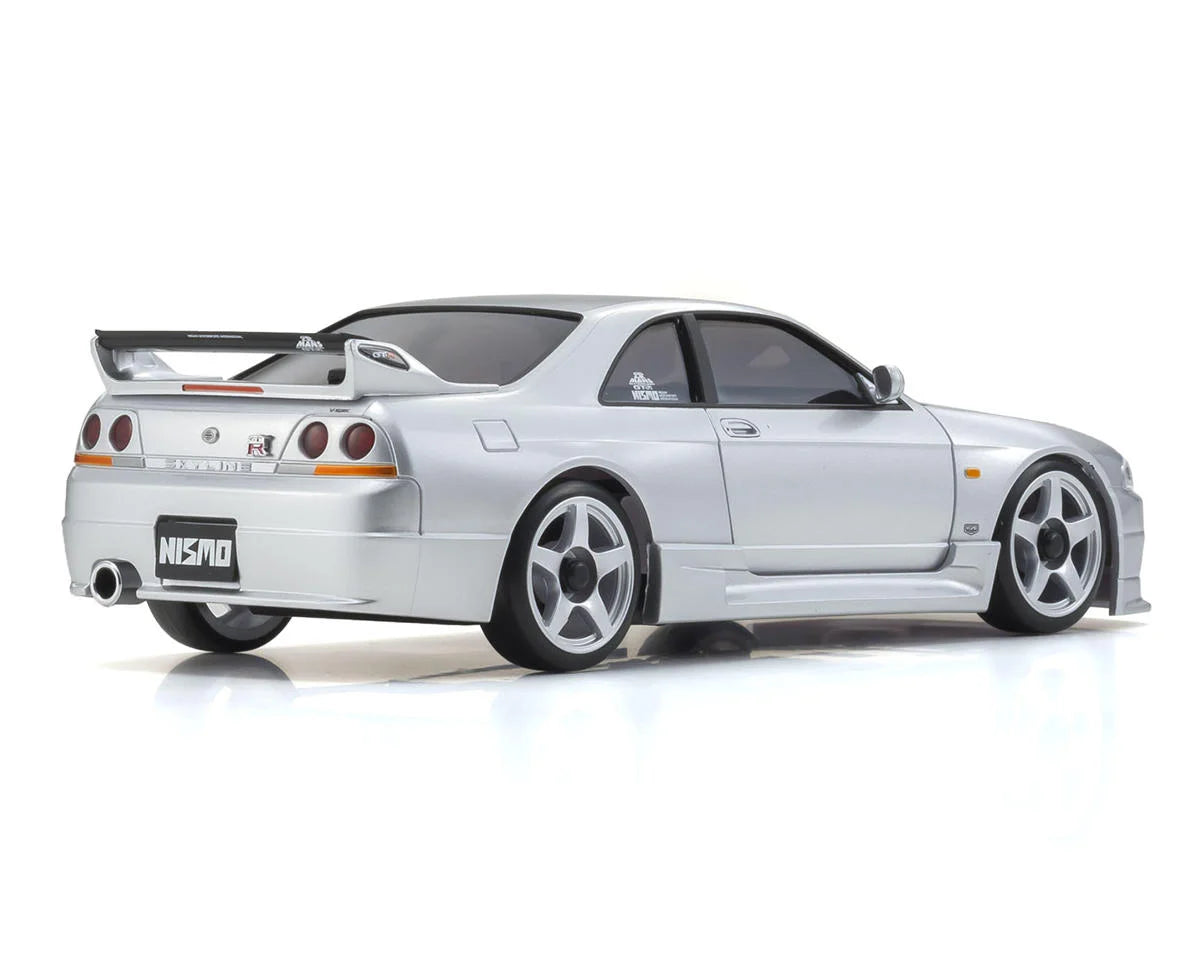 MA-020 AWD Mini-Z ReadySet w/Nissan Skyline GT-R R33 Nismo Body (Spark Silver) w/KT-531P 2.4GHz Radio