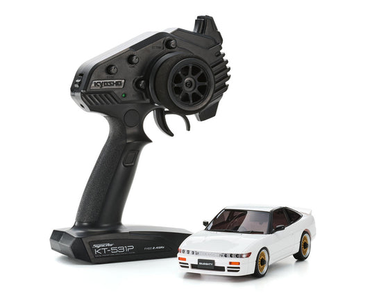MA-020 AWD Mini-Z ReadySet w/Nissan Sileighty White Body w/KT-531P 2.4GHz Radio