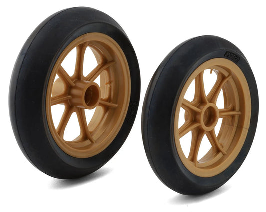 Hang On Racer Front & Rear Pre-Mounted Tires Set (Gold) (YZR500)
