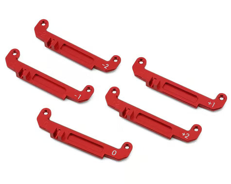 Mini-Z MB-010 Aluminum Steering Setting Plates Set (Red)