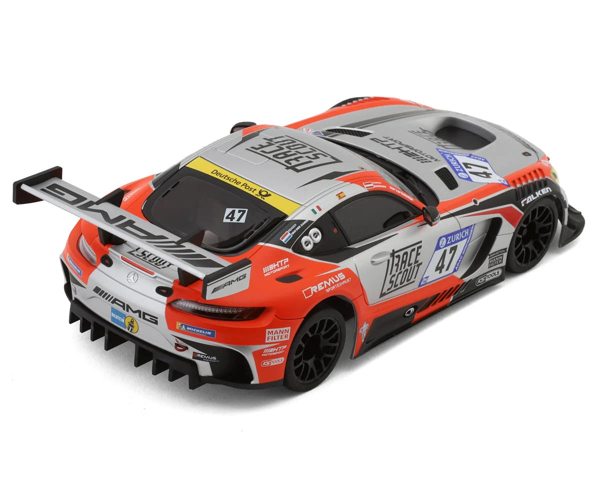 Mini-Z MR-04W-MM Mercedes AMG GT3 No.47 Nuremberg 2018 Pre-Painted Body (Silver/Orange)