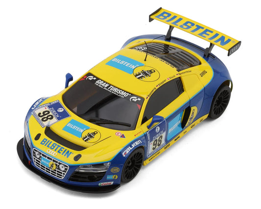 Mini-Z MR-03W-MM Audi R8 LMS Phoenix Racing NBR 2010 #98 Pre-Painted Body (Yellow/Blue)