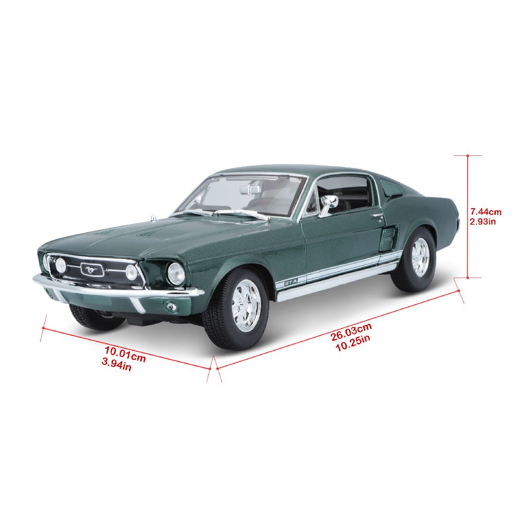 1/18 SE 1967 Ford Mustang GTA Fastback - Metallic Green