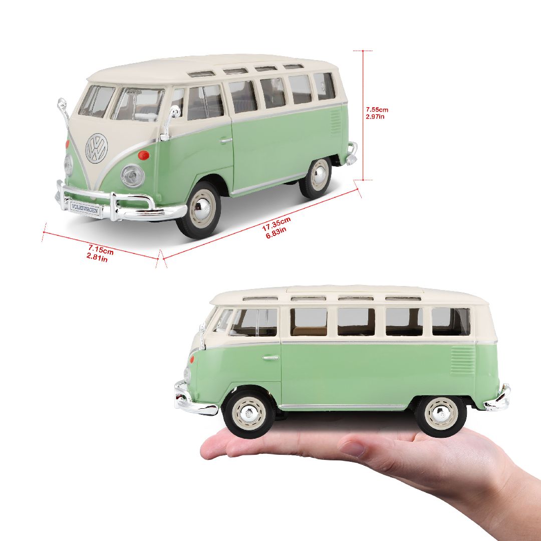 Volkswagen Van "Samba" 1/25 SE - Green/Cream