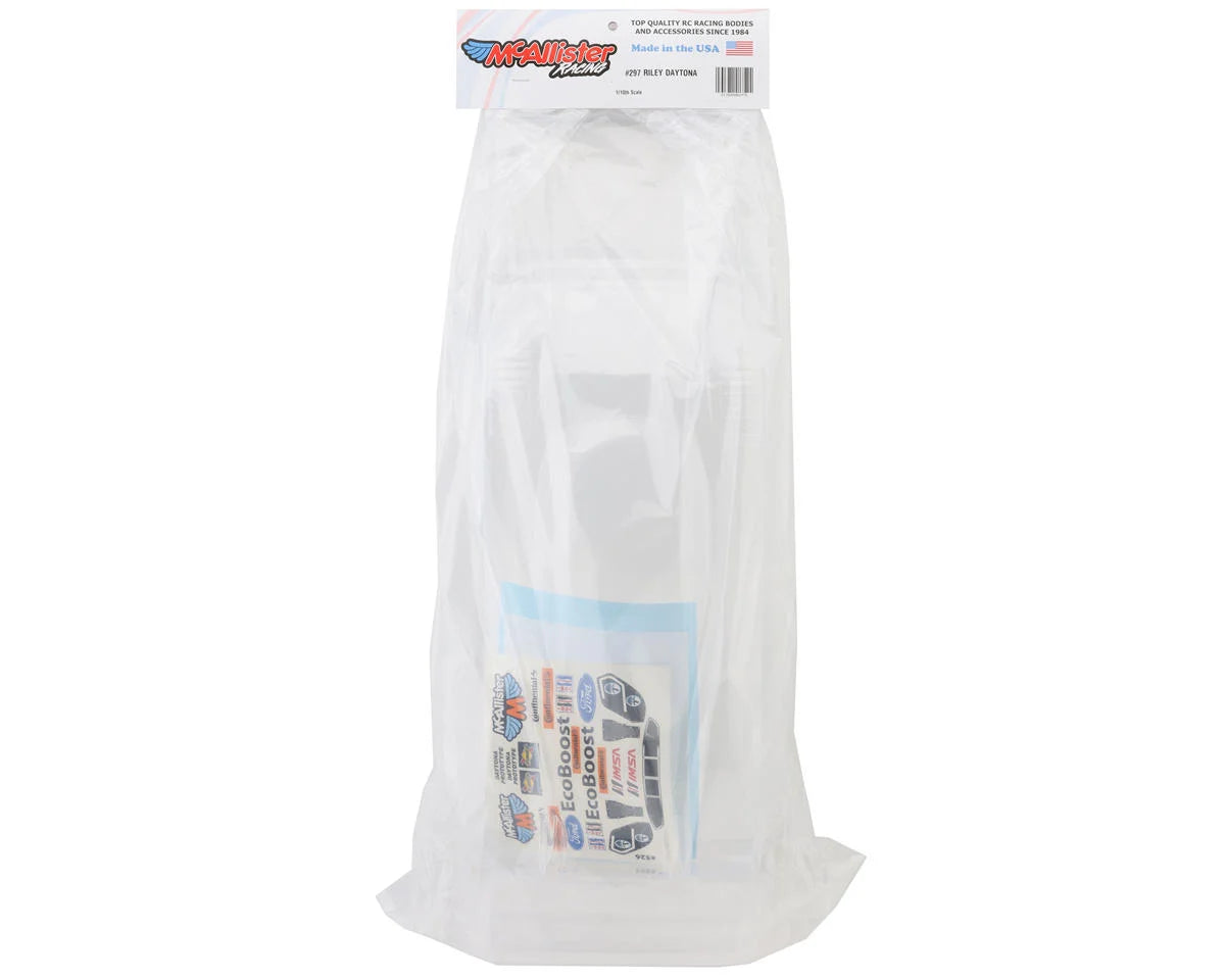 McAllister Racing Riley Daytona 1/10 On-Road Touring Car Body (Clear) (.030)