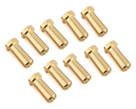Max Current 5mm Low Profile Gold Bullet Connectors (10)