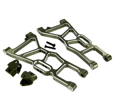 Front Lower Suspension Arms (Aluminum) (GunMetal) (x2)