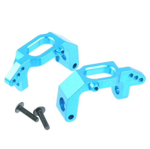 Aluminum Front Hub Carriers L/R (Blue) (1 pair)