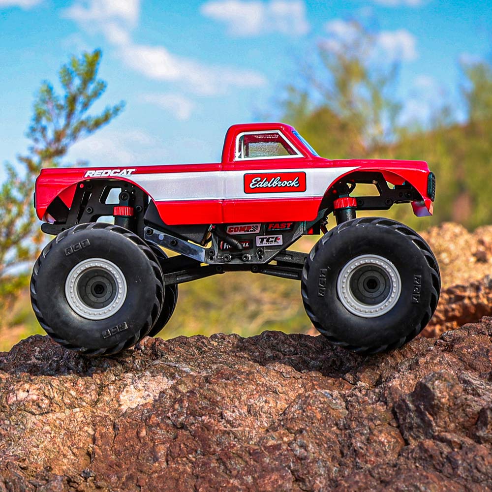 MT-18 - 1/18 Scale, Brushed, Solid Axle Monster Truck - Red