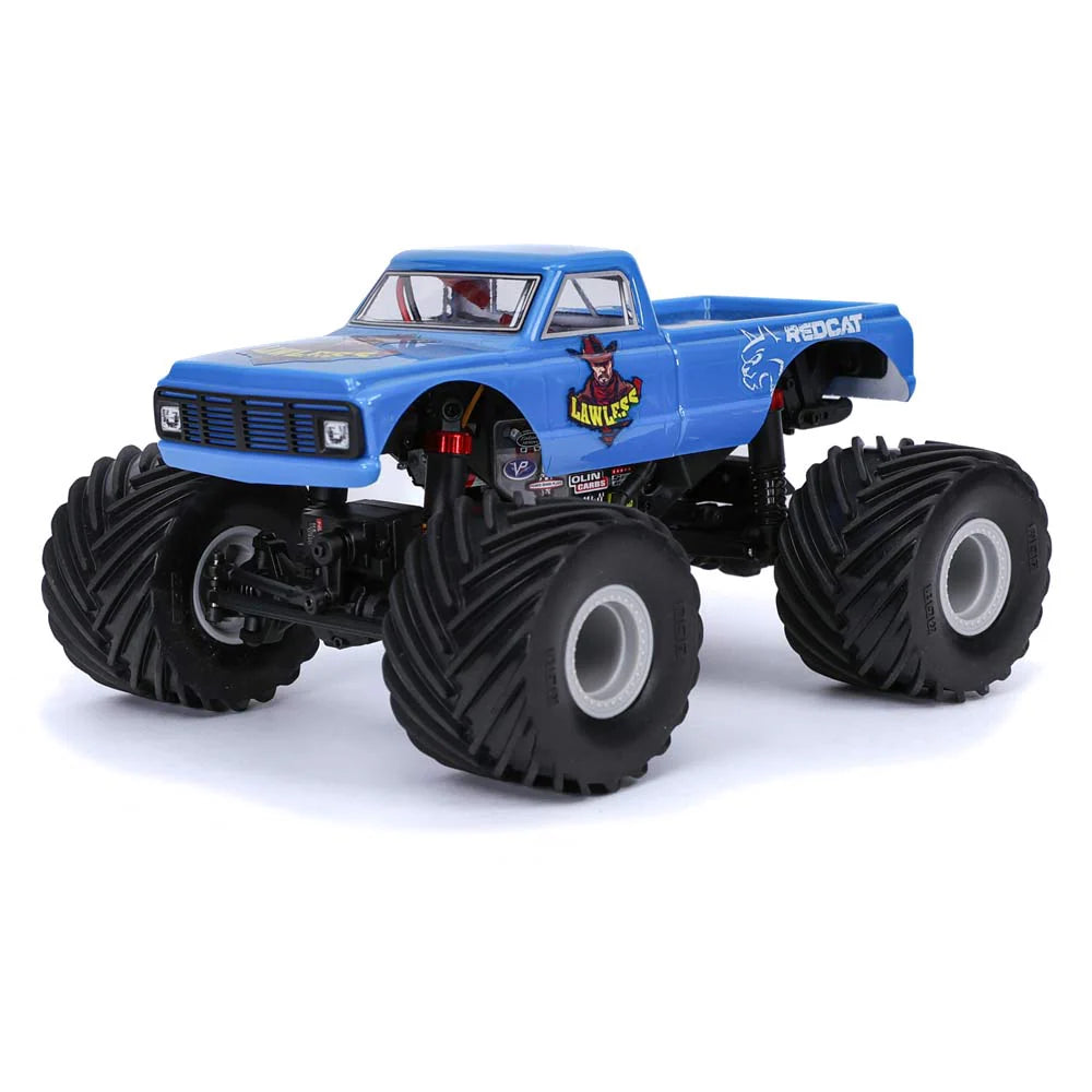 MT-18 - 1/18 Scale, Brushed, Solid Axle Monster Truck - Blue