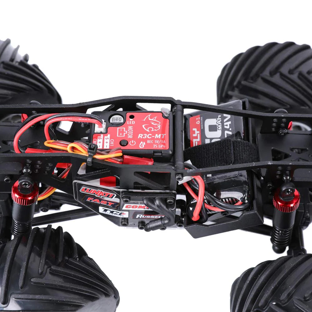 MT-18 - 1/18 Scale, Brushed, Solid Axle Monster Truck - Blue