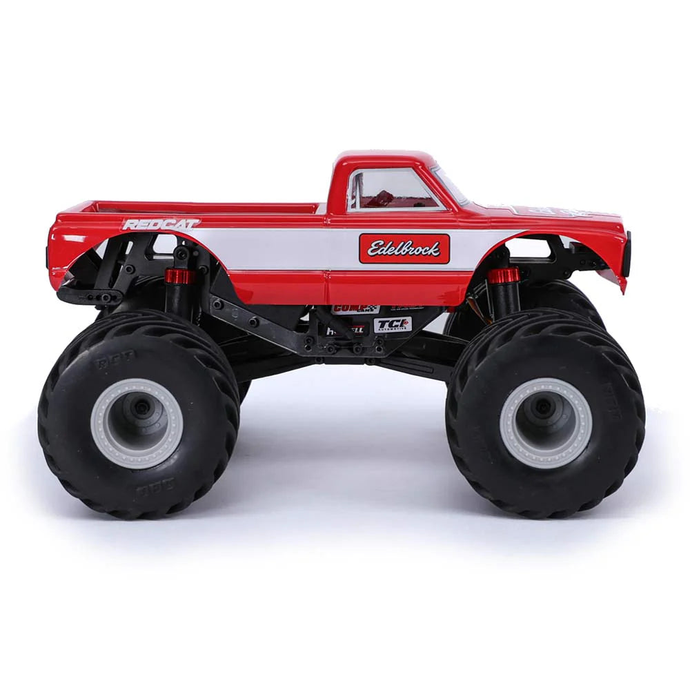 MT-18 - 1/18 Scale, Brushed, Solid Axle Monster Truck - Red