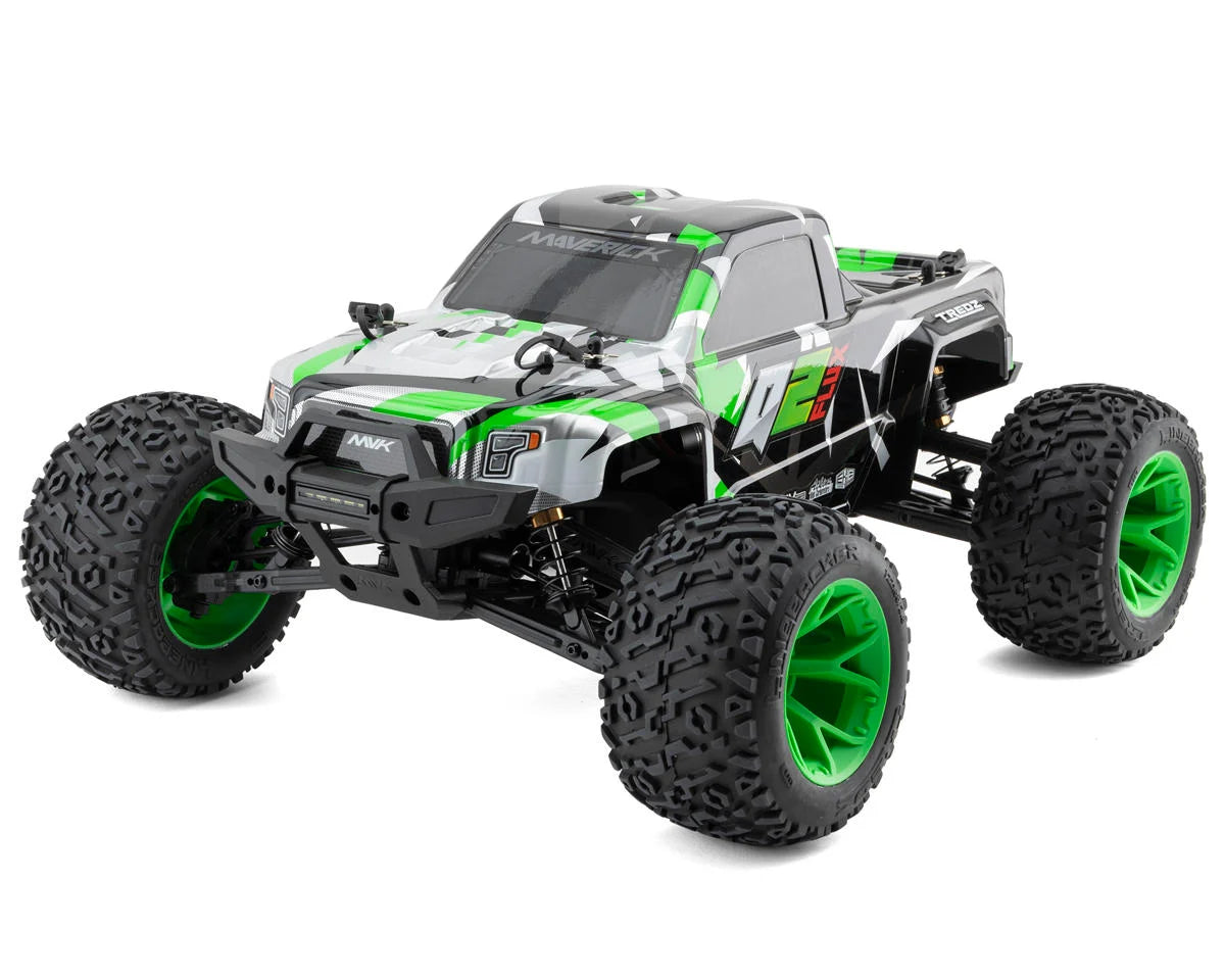 Quantum2 MT Flux Brushless 1/10 RTR Monster Truck (Green)