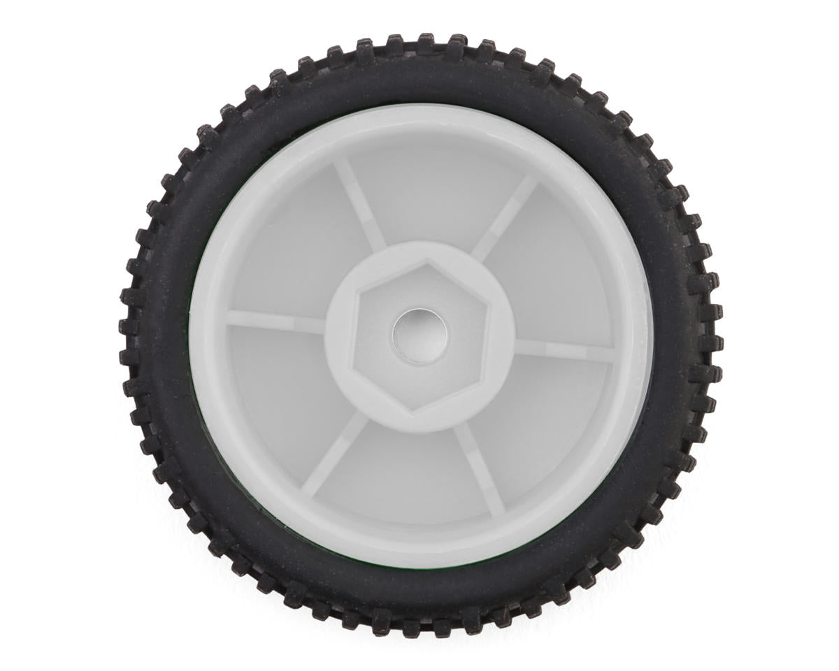 Microbe Sideline Front & Rear Pre-Mounted Buggy Tires Set (White)