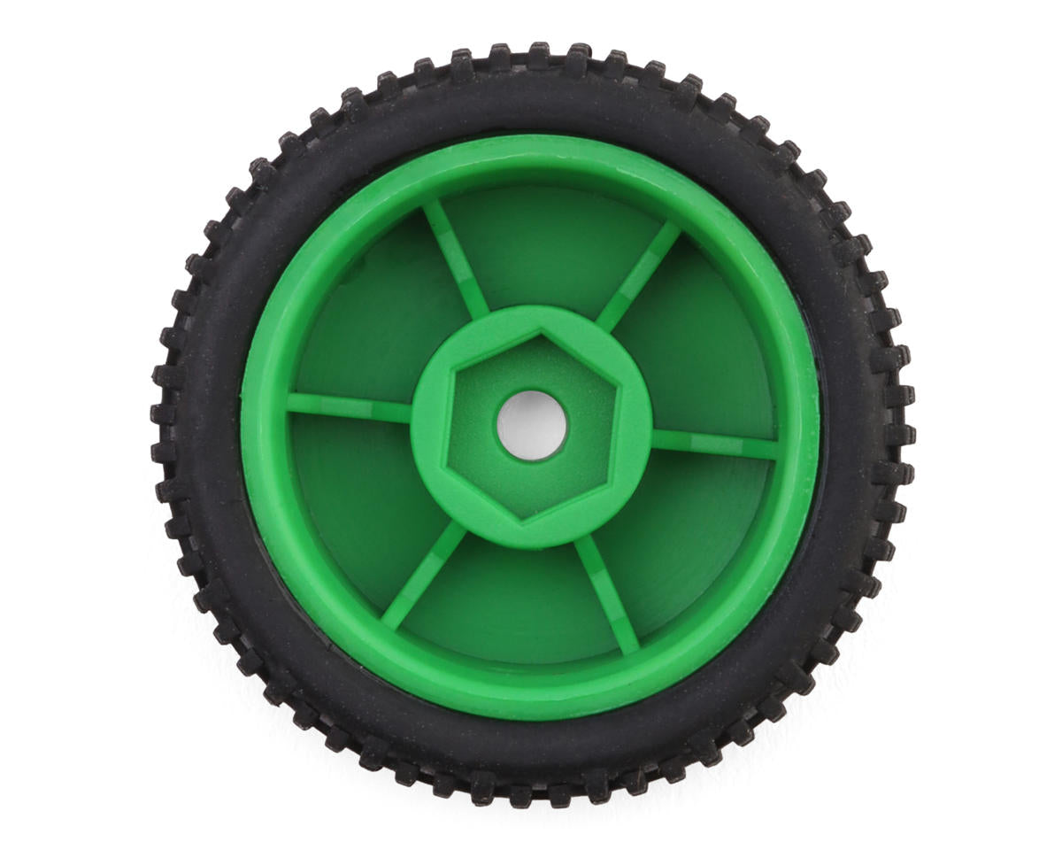Microbe Sideline Front & Rear Pre-Mounted Buggy Tires Set (Green)