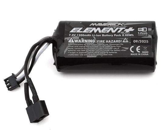Element 2S Li-Ion Battery w/T-Style Plug (7.4V/1200mAh)