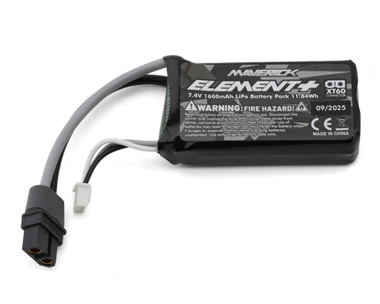 Element 2S LiPo Battery w/XT60 Plug (7.4V/1600mAh)