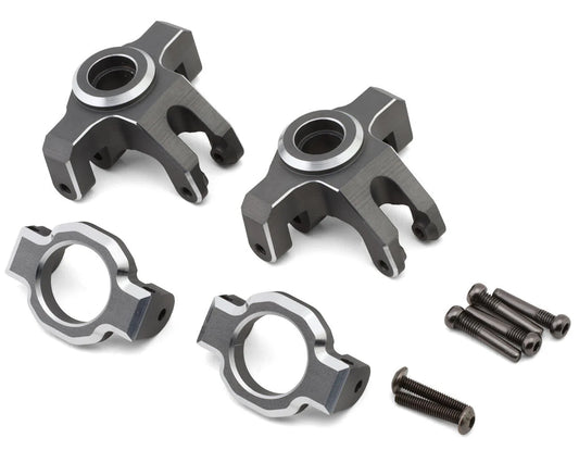 Qbit Aluminum Steering Knuckles & C-Hubs Set (Grey)