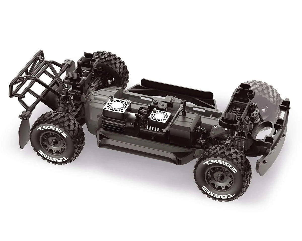 QByte SC Flux 1/12 Brushless RTR 4WD Electric Short Course Truck (Blue) w/2.4GHz Radio, Battery & Charger